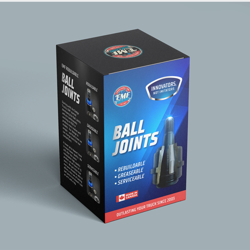 Artwork Design for Automotive Ball Joint Packaging Design by atensebling