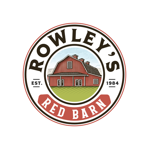 Logo and Brand Guide for Rowley's Red Barn Design by chusnanlutfi