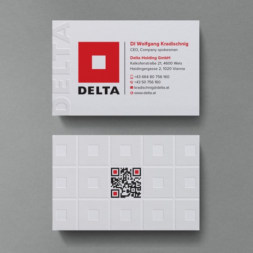 DELTA Business Card Relaunch Design by Birendra Chandra Das