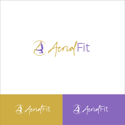 "Aerial Fit" Logo for our new aerial sports shop Design by Jaletina