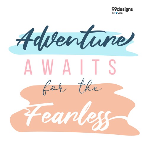 Typographic illustration to inspire and empower women Design by fonhea