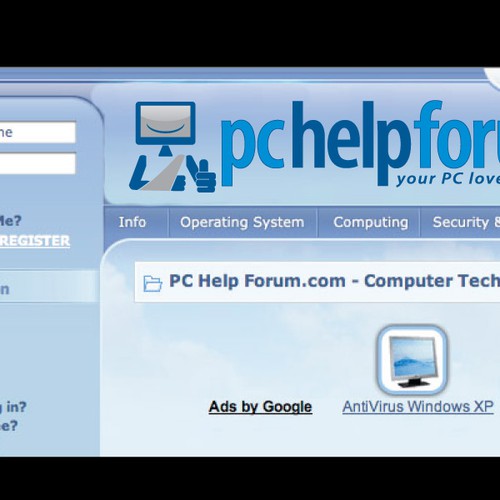 Logo required for PC support site Diseño de Nightdiver