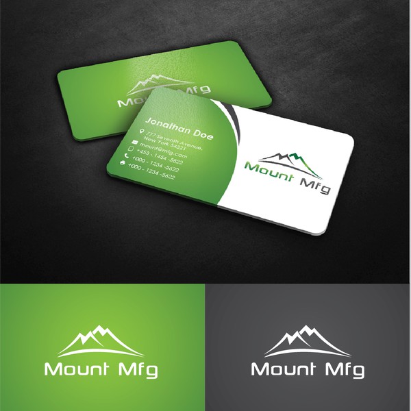 Design by j@ymaa titled "Mount Manufacturing Logo, creative design needed! Show your skills!"