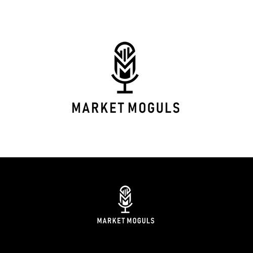 Minimalistic day trading podcast logo Design by Alvianks