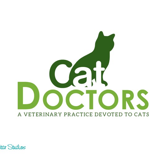 Cat lovers!  Create a simple yet elegant cat logo for a cat only veterinary hospital. Design by SeaStarStudios