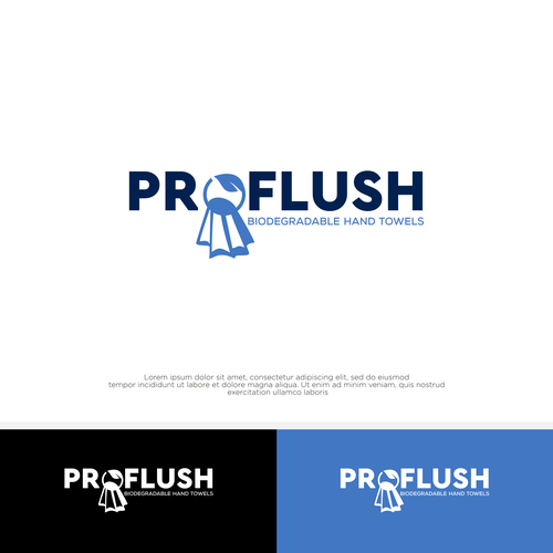 biodegradable flushable hand towels Design by AjiCahyaF