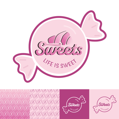 Logo for scandinavian high end Pick N Mix candy store Design by AlessandraVBranding