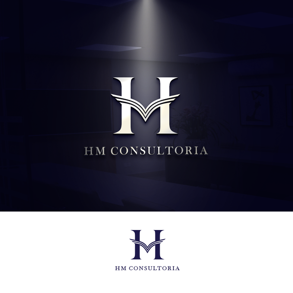 Logo moderno e expressivo, unir duas letras em apenas uma.