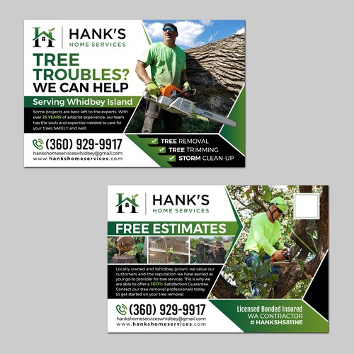 Arborist Flyer for High End Clientelle. Design by PAPRI802030