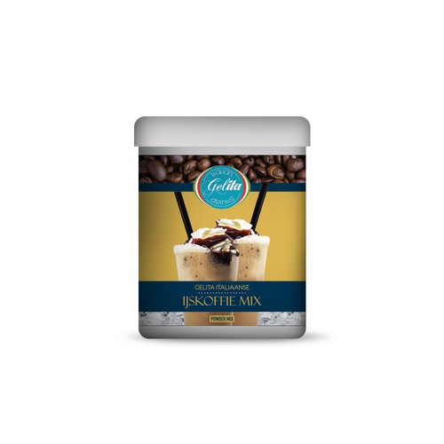 Italian Ice Coffee mix @ home  Label Design by PCab Designs