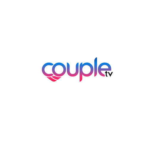 Couple.tv - Dating game show logo. Fun and entertaining. Ontwerp door Sufiyanbeyg™