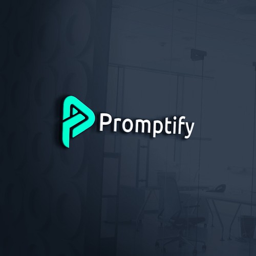 Modern, Simple and Sleek Logo for Promptify.com Design by LOGStudio