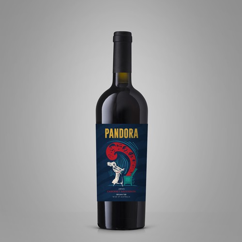 Design a Wine Label called 'Pandora' デザイン by nestorson