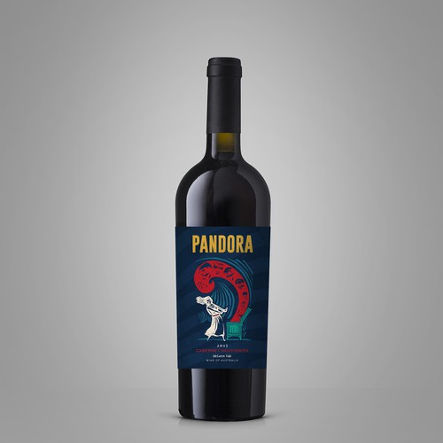 Design a Wine Label called 'Pandora' Design by nestorson