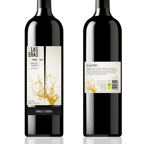 ORGANIC EXCLUSIVE WINE LABEL DESIGN - BODEGA CERRON Design by Ashleyjp