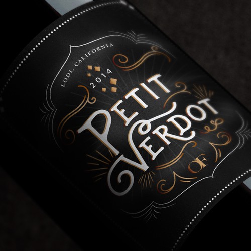 Design a new wine label for our new California red wine... Design by H.M.Design