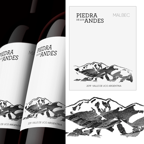 Malbec Wine Label for an Argentinian Winery Design by Phil Anderson®