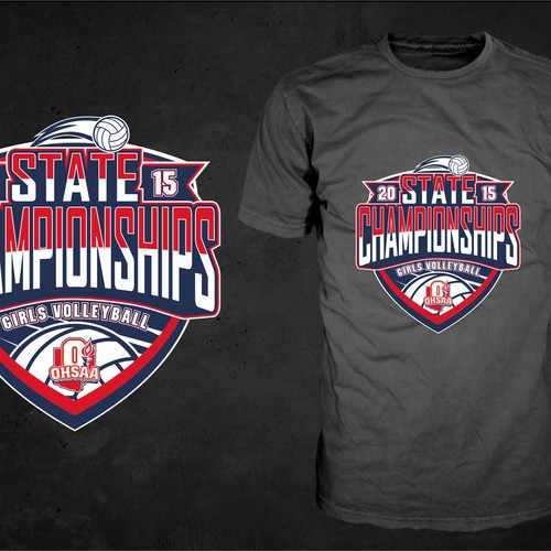 Volleyball Championship - Volleyball T-shirt Design T-Shirt Design - 2748