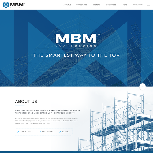 Smart, Clean, Professional - Scaffold Company Website Design by Antons Collective