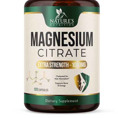 Premium Magnesium Citrate Design needed for Nature's Nutrition Design by UnderTheSea™