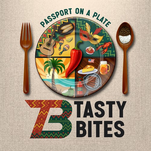 Design a Bold, Soulful Logo for Tasty Bites – Caribbean Meets Southern Comfort Design by HUSN ®️