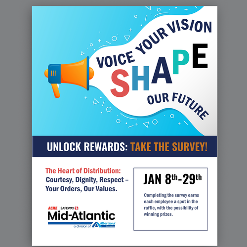 Acme Survey Need 100% Participation Design by Smarika Ahuja ❤