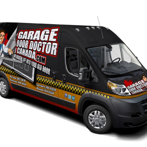 Vehicle wrap design on a new Promaster Van Design by J.Chaushev