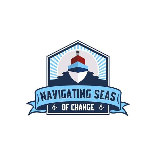 Nautical themed conference logo! Design by Harleen™
