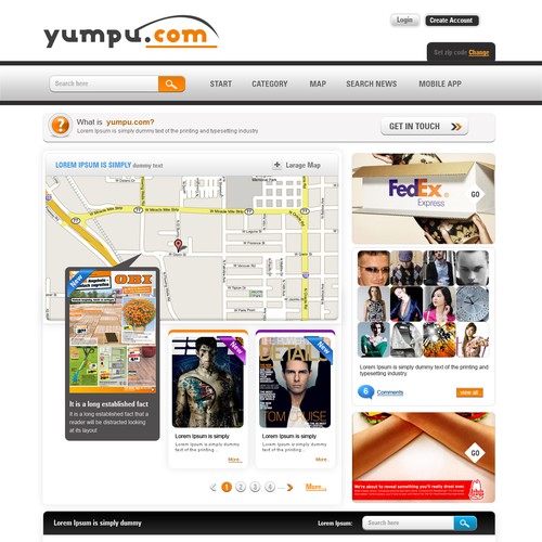 Create the next website design for yumpu.com Webdesign  Design by skrboom3