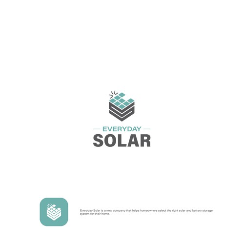 Everyday Solar Logo Design Diseño de iki.design