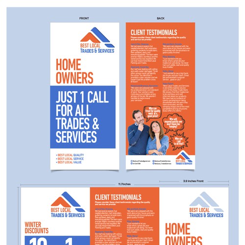 Design a Powerful New Flyer for Best Local Trades & Services Design by Muhammad Shahrooz