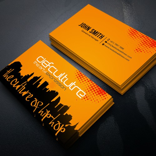 Hip Hop Business Card Design by Xclusive16