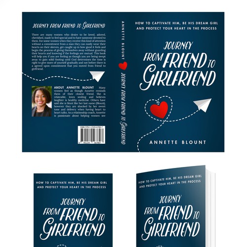 Design a book cover that is fun and playful to help single women experience love beyond friendship Design by Charala