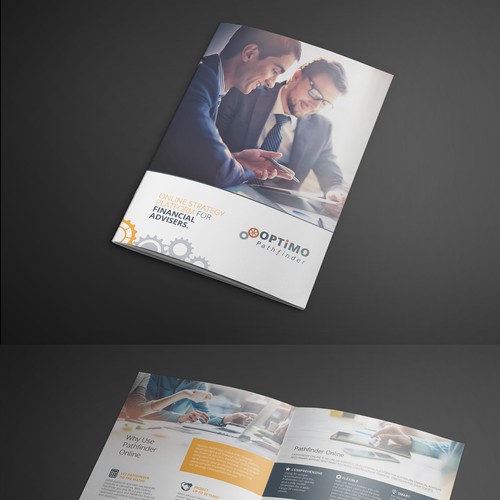 Design a brochure for a fintech startup company Design by Arttero