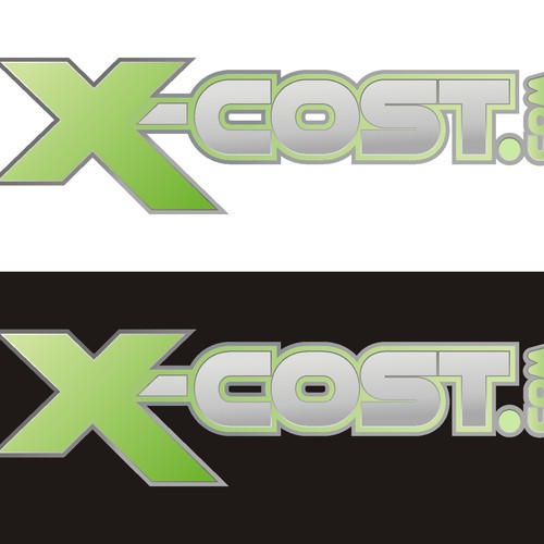 logo for x-cost.com Design by Dirtymice
