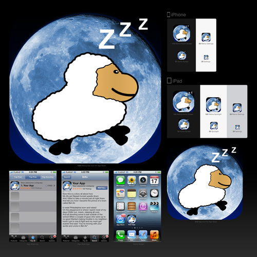 New iPhone icon design wanted for App2Sleep Technologies Design by Nomangee