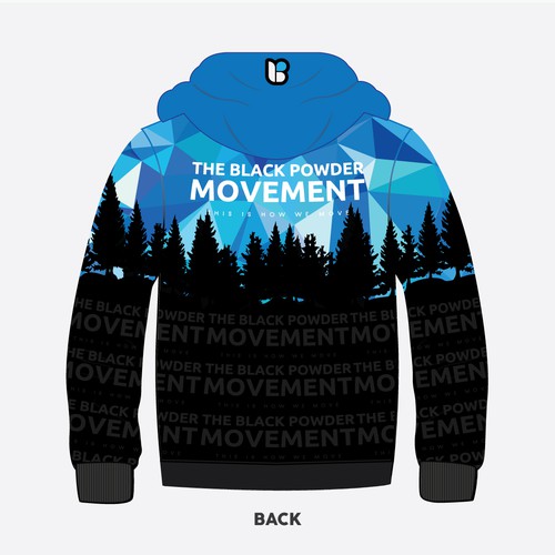 Need an eye-catching hoodie design aimed at African American Skiers & Snowboarders. Design by Higher Graphics