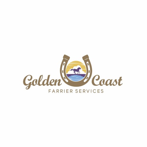 Golden Coast Farrier Services Design by tasa