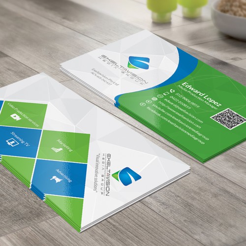 Business Card to represent THREE Service Divisions Design by Twin Ashek Masum