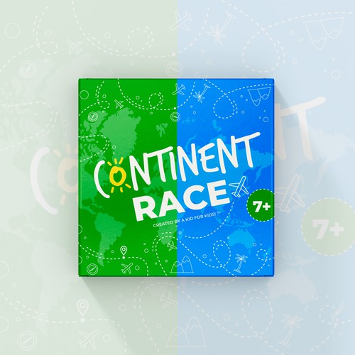 Design Continent Race - Kids Game -  Learn about the World! por Kate Design ❤️