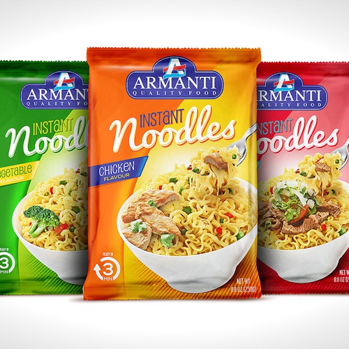 New Armanti Instant Noodles Design by tomdesign.org