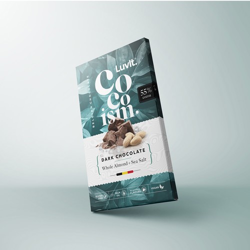 A standout unique Premium monocarton for a  Belgian Chocolate Bar Design by makeitbigger