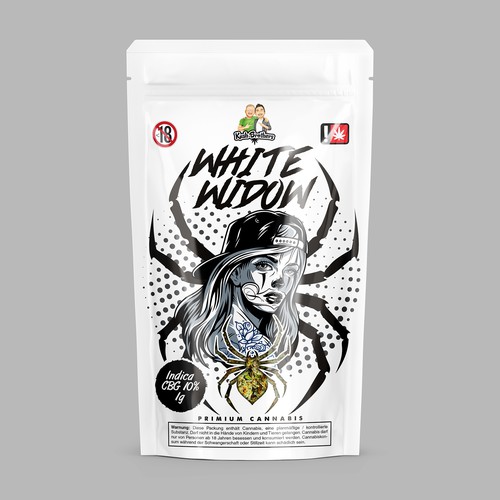 White Widow Weed Doypack Design by Manthanshah