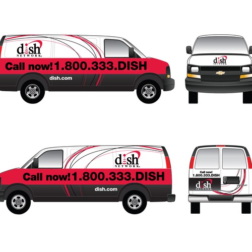 V&S 002 ~ REDESIGN THE DISH NETWORK INSTALLATION FLEET Design by OmahLogo
