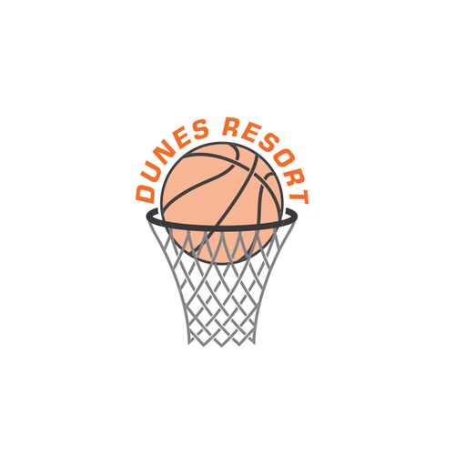 DUNESRESORT Basketball court logo. Design by star@rt
