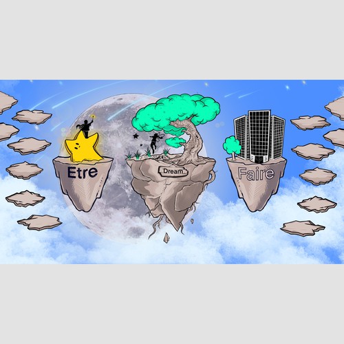 Artwork of a personal development tool to map a dream Design by namanama