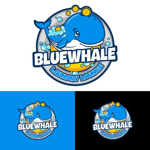 Unleash Your Creativity, Logo Design for "Blue Whale Laundry Lounge" Design by Riza S