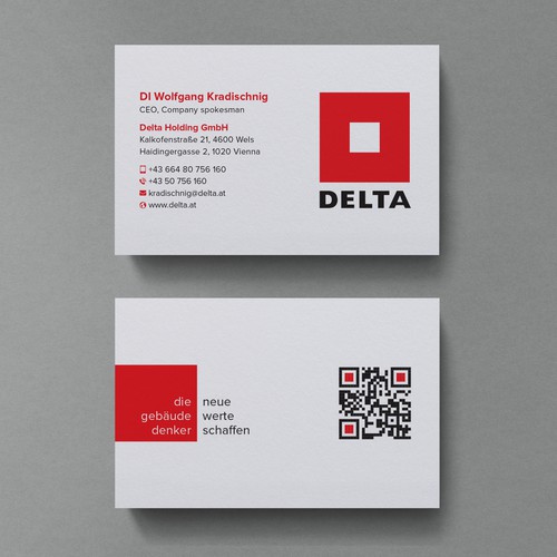 Diseño de DELTA Business Card Relaunch de Birendra Chandra Das