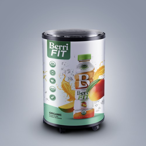 Branded Beverage Cooler Design by sougatacreative