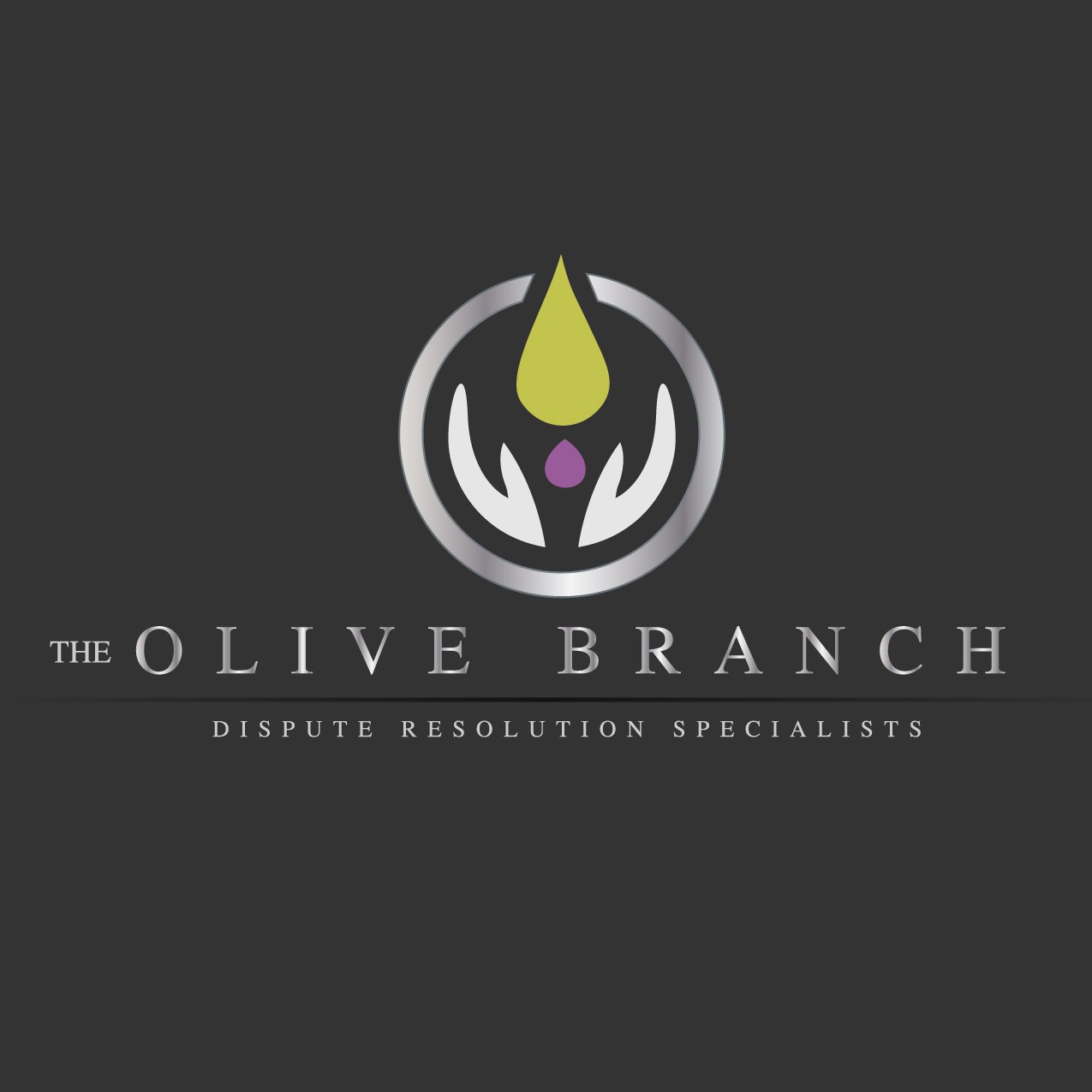 Olive branch logo with the title 'Create the next logo for The Olive Branch'